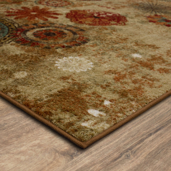 Acropolis Renalt Brown & Orange Area Rug