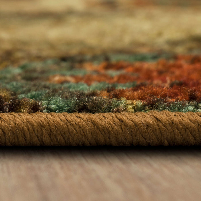 Acropolis Renalt Brown & Orange Area Rug