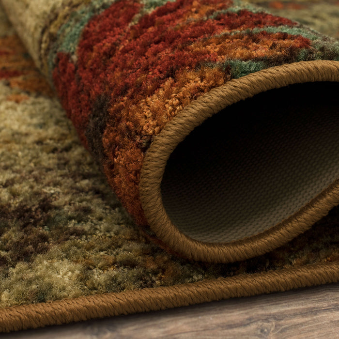 Acropolis Renalt Brown & Orange Area Rug
