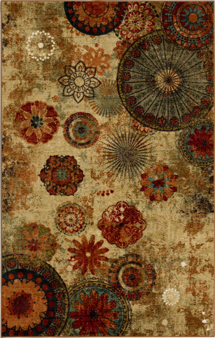 Acropolis Renalt Brown & Orange Area Rug