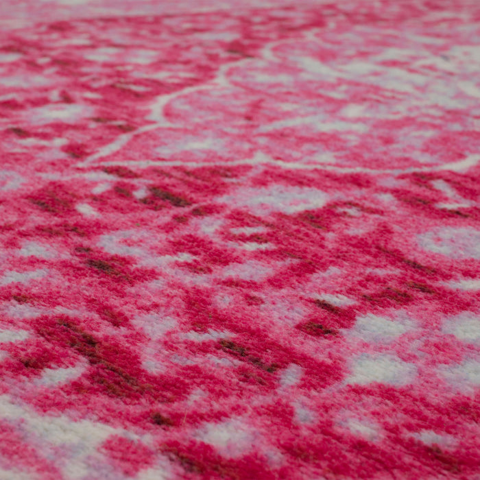 Technicolor Zara Pink Area Rug