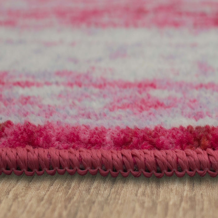 Technicolor Zara Pink Area Rug