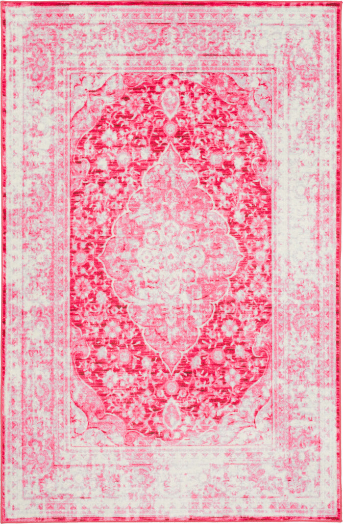Technicolor Zara Pink Area Rug
