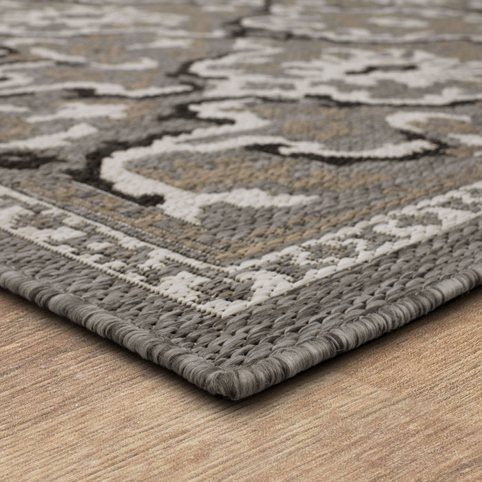 Jackson Ikat Taupe Area Rug