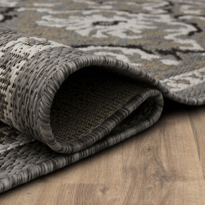 Jackson Ikat Taupe Area Rug