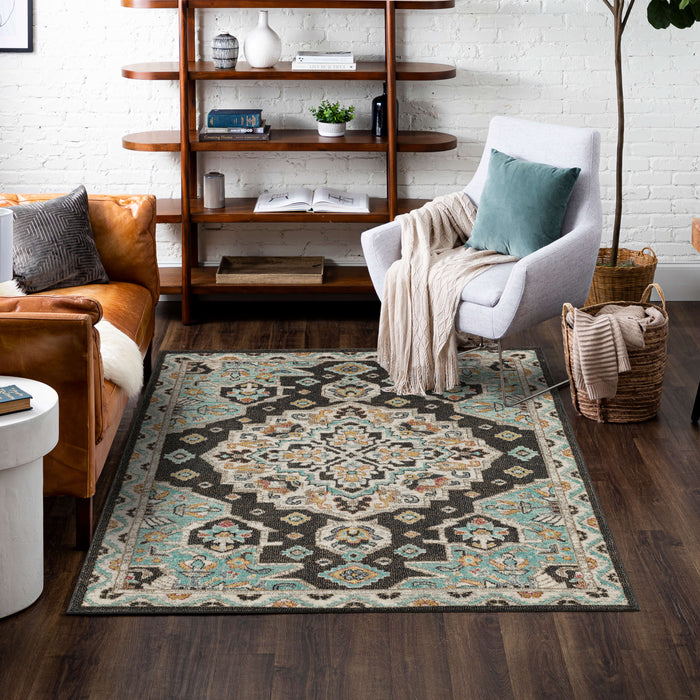 Arden Catalina Black Area Rug