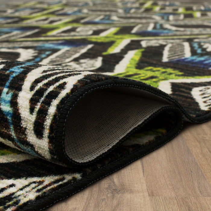 Zali Black Area Rug