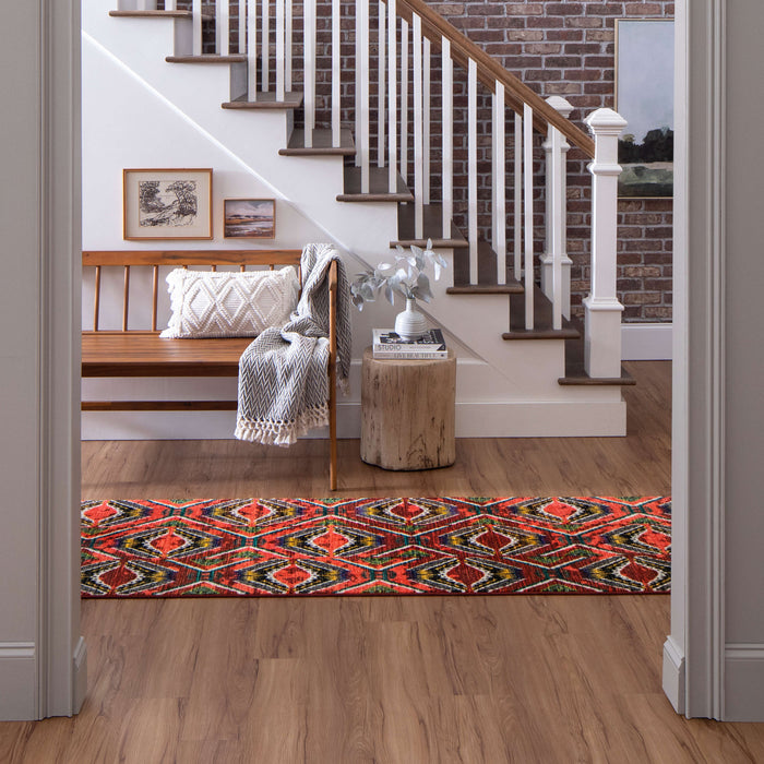 Zali Red Area Rug