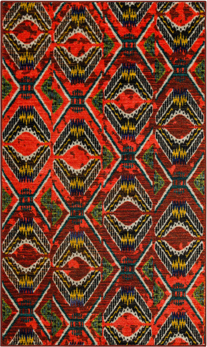Zali Red Area Rug