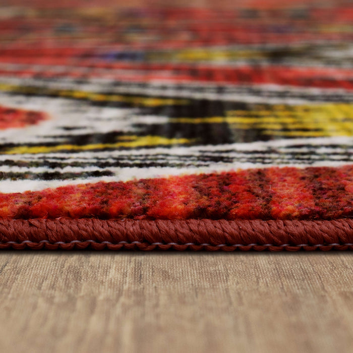 Zali Red Area Rug