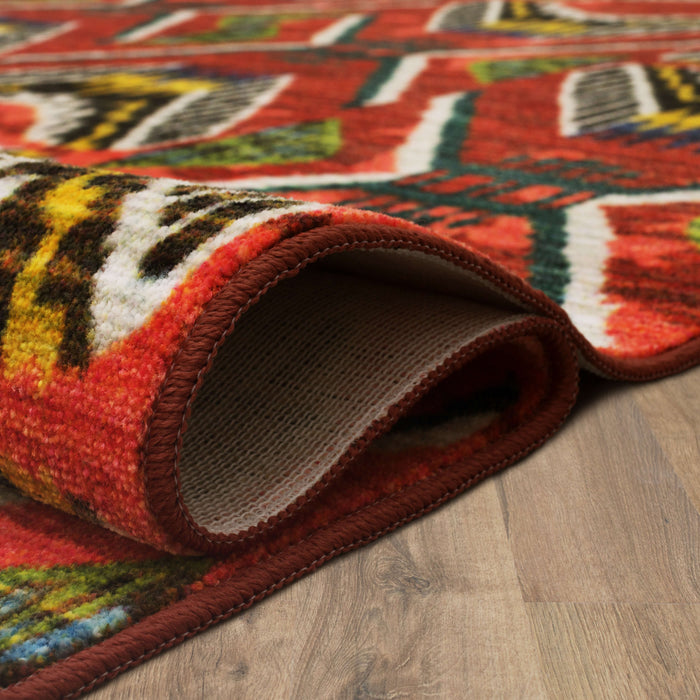 Zali Red Area Rug