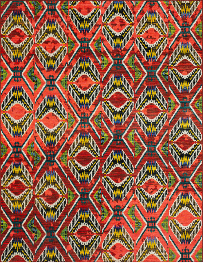 Zali Red Area Rug