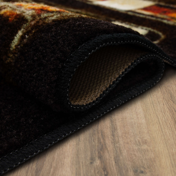 Marina Chalkboard Brown & Yellow Mat