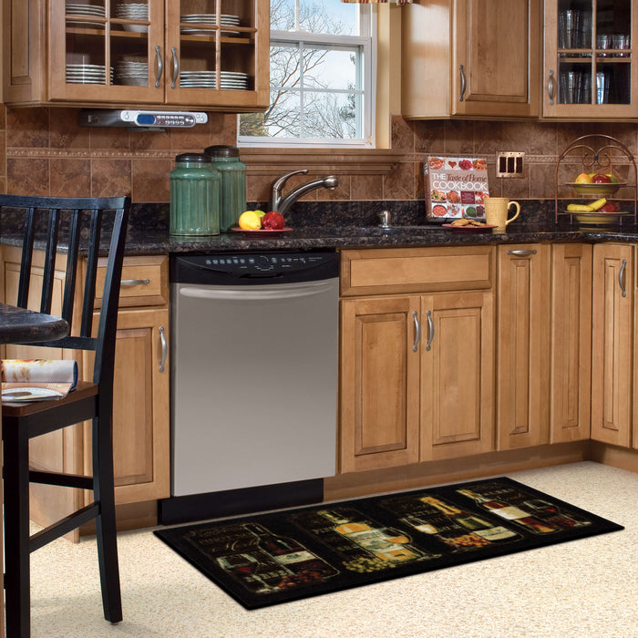 Marina Chalkboard Brown & Yellow Mat