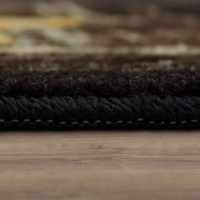 Marina Chalkboard Brown & Yellow Mat