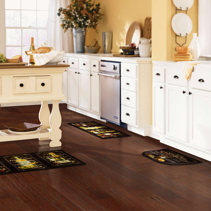 Marina Chalkboard Brown & Yellow Mat