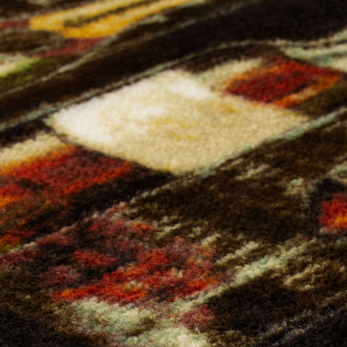 Marina Chalkboard Brown & Yellow Mat