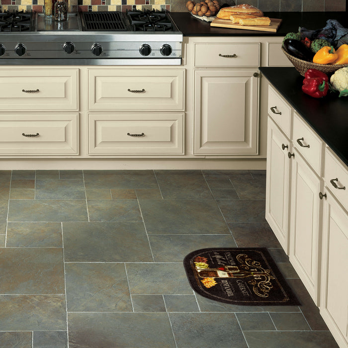 Marina Chalkboard Brown & Yellow Mat