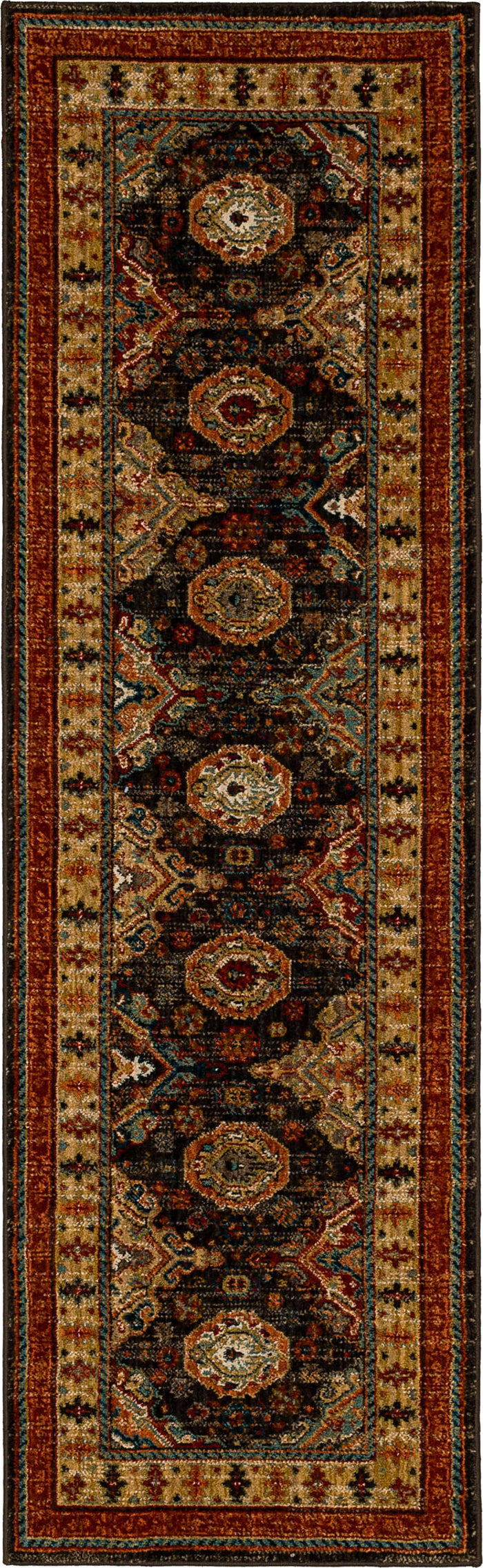Karastan Spice Market Charlemont Charcoal Area Rug