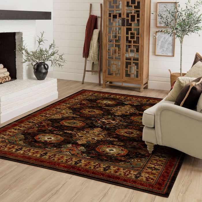 Karastan Spice Market Charlemont Charcoal Area Rug