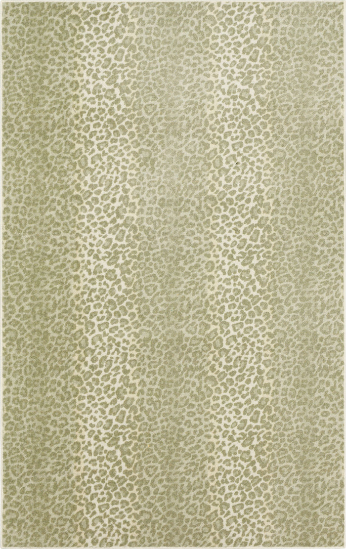 Technicolor Cheetah Skin Beige Area Rug