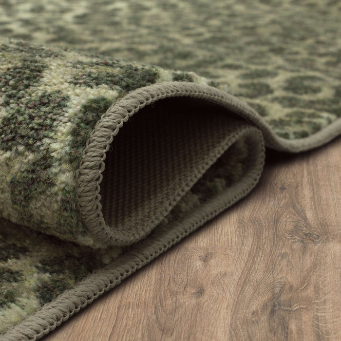 Technicolor Cheetah Skin Grey Area Rug