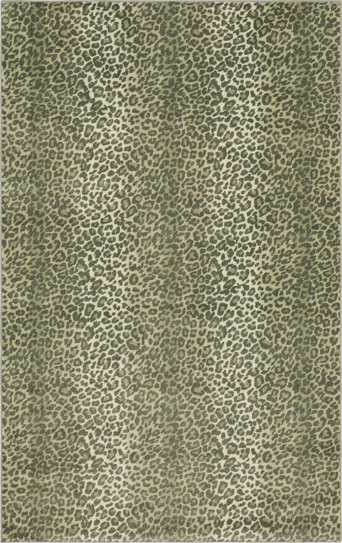 Technicolor Cheetah Skin Grey Area Rug