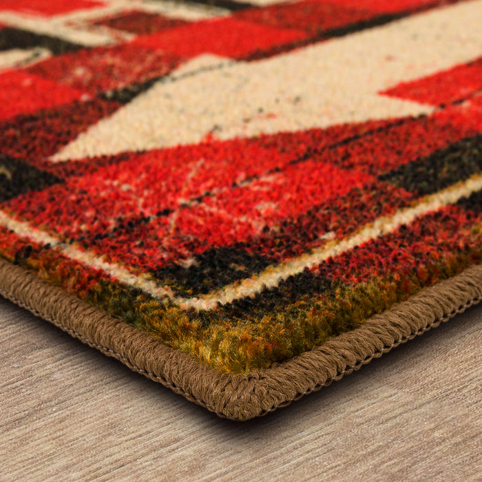 Christmas Cheer Red Accent Rug