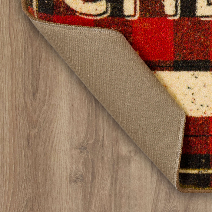 Christmas Cheer Red Accent Rug