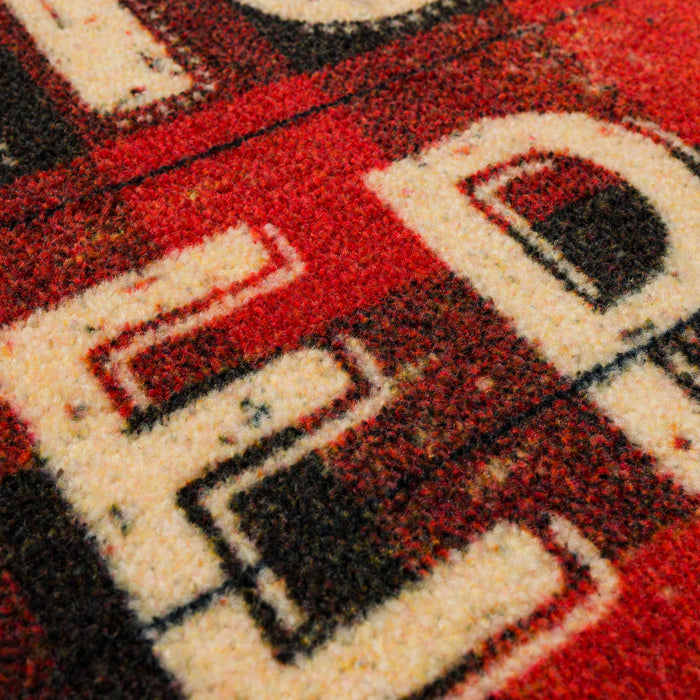 Christmas Cheer Red Accent Rug