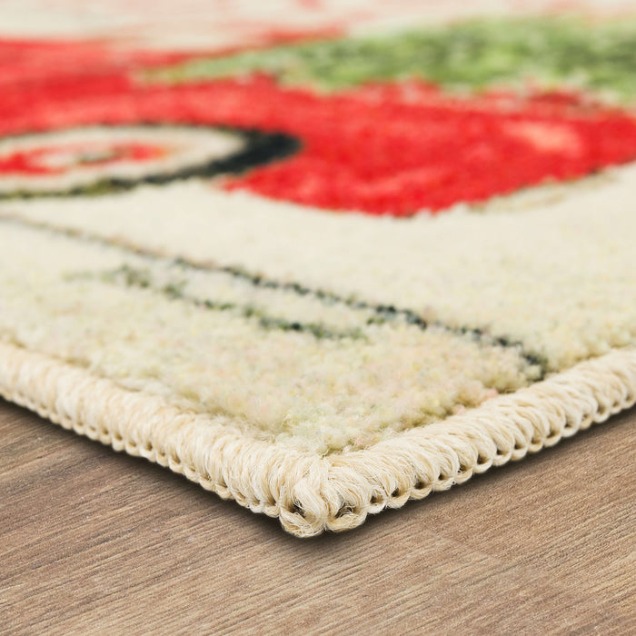 Christmas Deliveries Beige Accent Rug