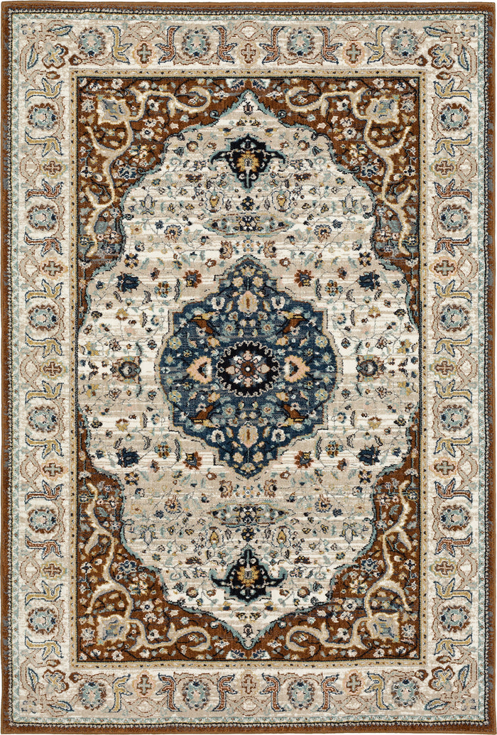 Karastan Zephyr Chronos Rust Area Rug