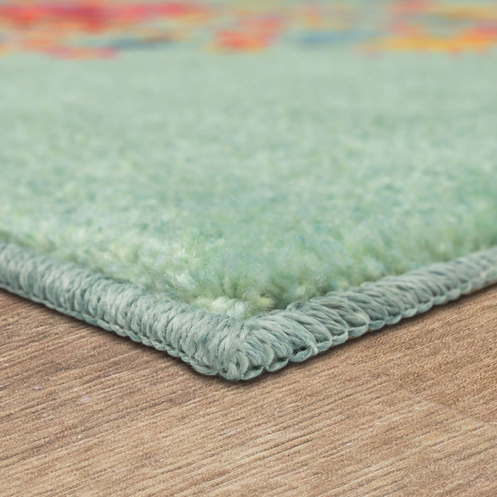 Cinco de Mayo Skull Blue Accent Rug
