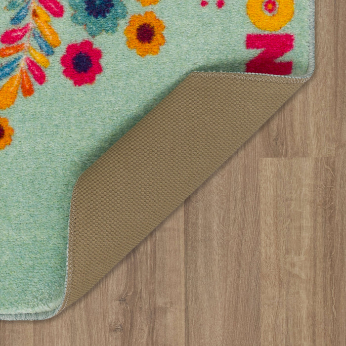 Cinco de Mayo Skull Blue Accent Rug