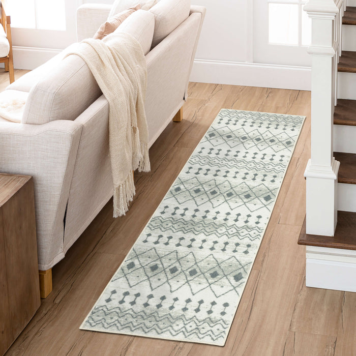 Technicolor Clea Grey Area Rug