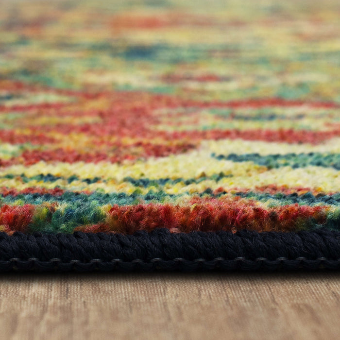 Technicolor Sabine Red Area Rug