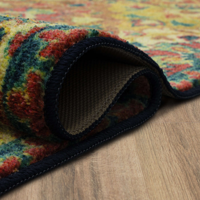 Technicolor Sabine Red Area Rug
