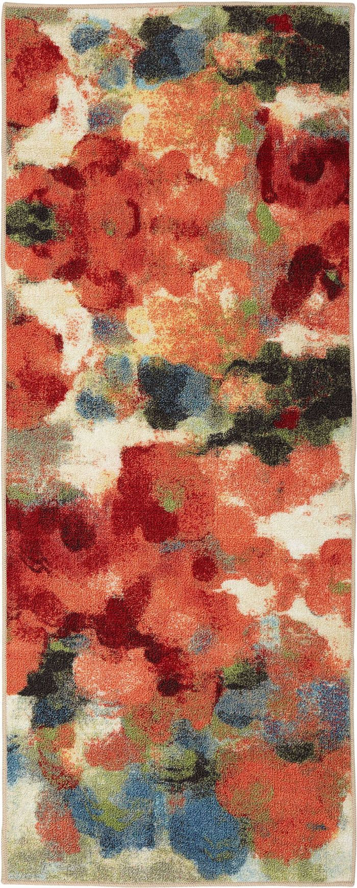 Watercolor Bloom Multicolor Accent Rug