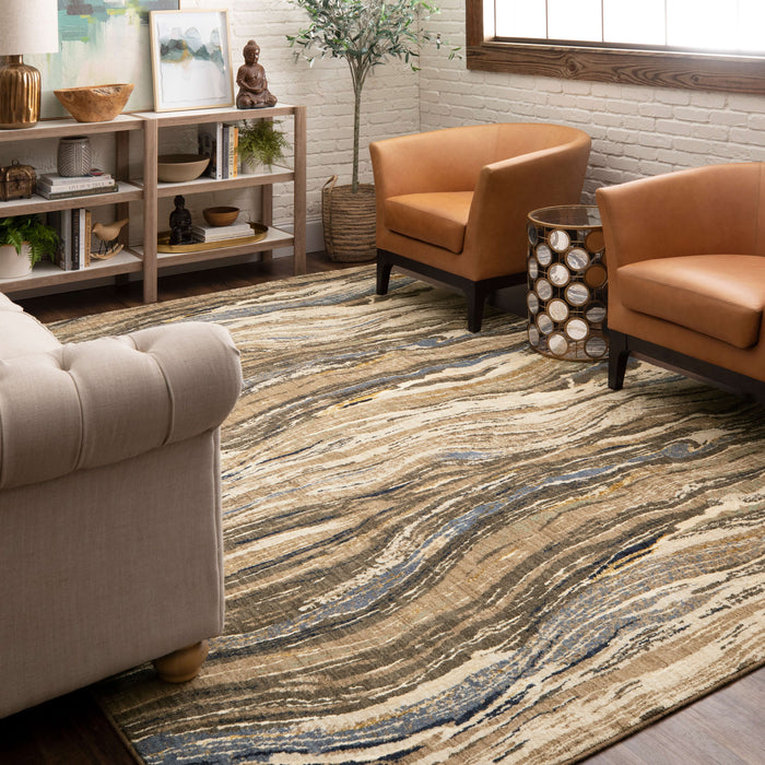 Karastan Enigma Continuum Smokey Grey Area Rug