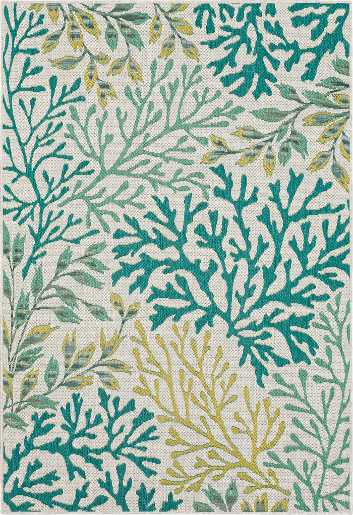 Jackson Coral Aqua Area Rug