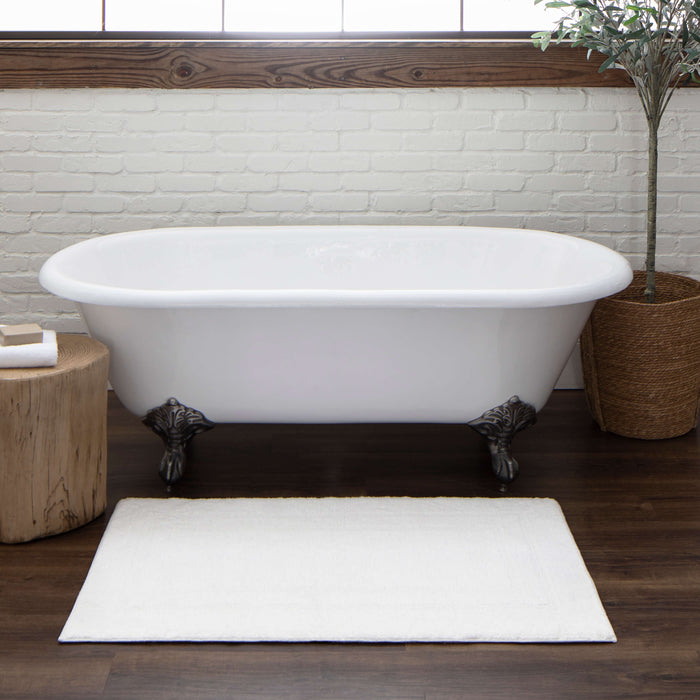 Avalon White Bath Mat