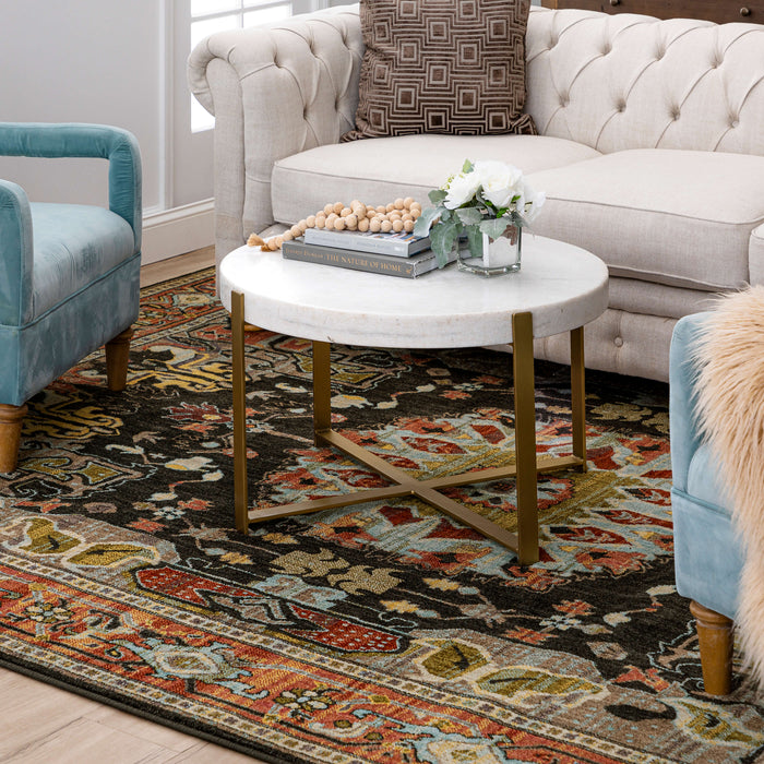 Karastan Pandora Covetous Charcoal Area Rug