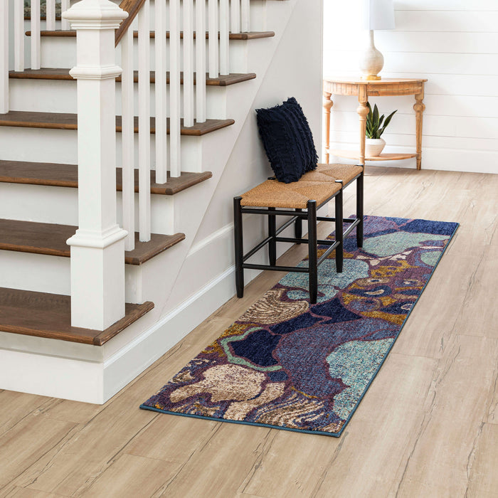 Karastan Rendition by Stacy Garcia Home Crescendo Periwinkle Area Rug