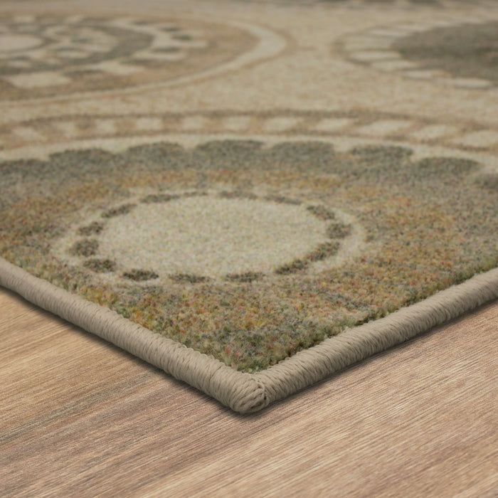 Technicolor Beverly White Area Rug