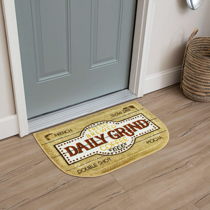 Daily Grind Brown and Tan Accent Rug