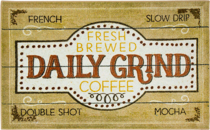 Daily Grind Brown and Tan Accent Rug