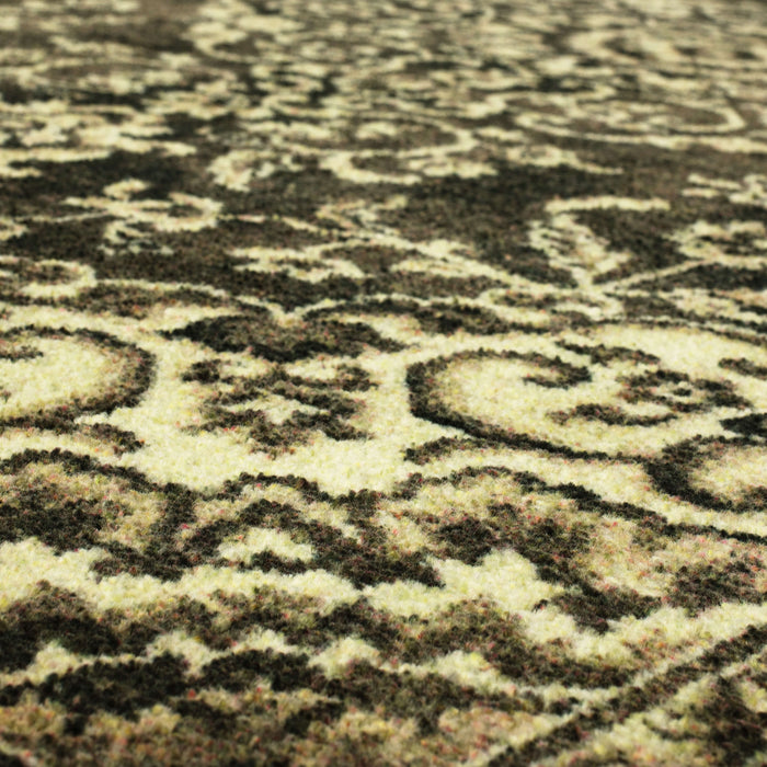 Technicolor Marques Black Area Rug
