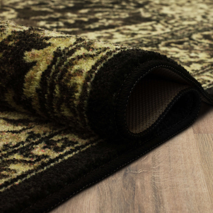 Technicolor Marques Black Area Rug