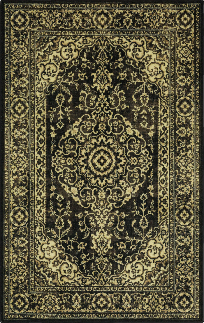 Technicolor Marques Black Area Rug