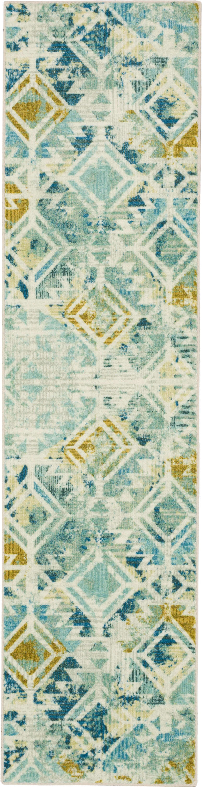 Technicolor Eden Blue Area Rug